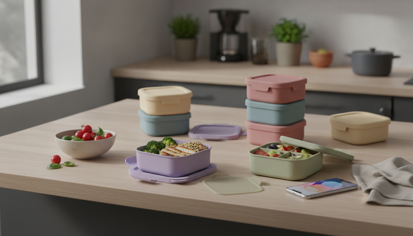 Microwave-Safe Silicone Bento Box for Easy Meal Prep