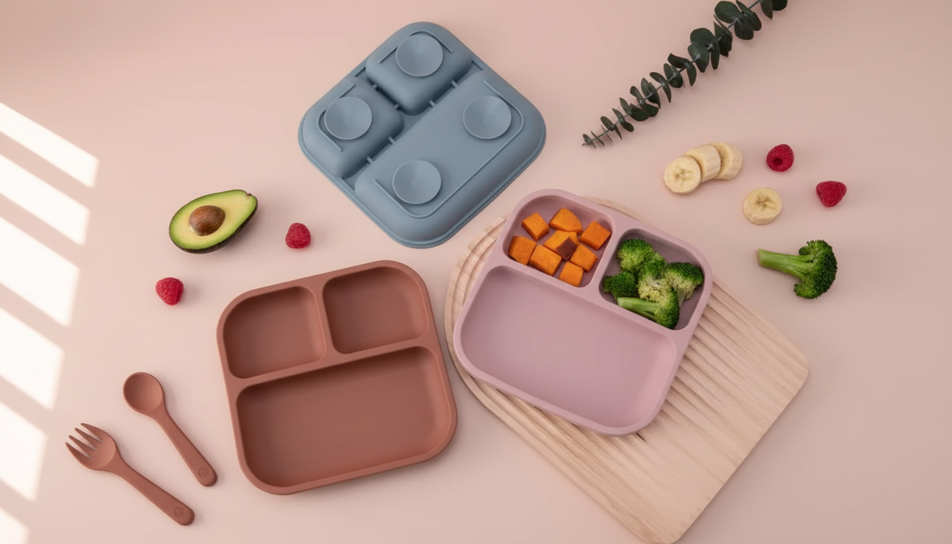 Suction Silicone Divided Toddler Plate: BPA-Free & Easy Clean